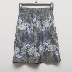 MOSSIMO Tropical Floral Skirt, Size XS